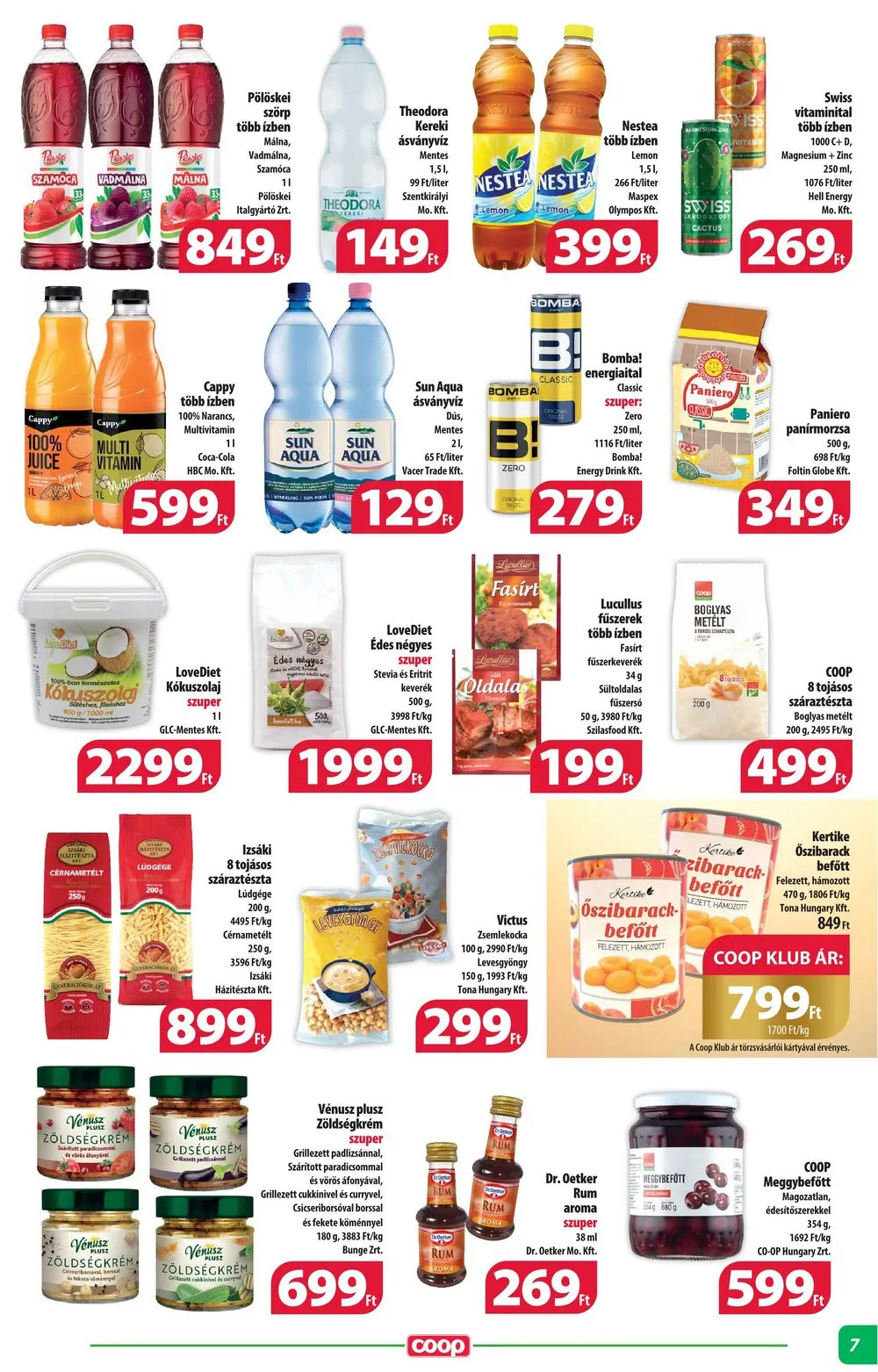 Coop akciós újság Alföld 03.22–03.28 – 7. oldal