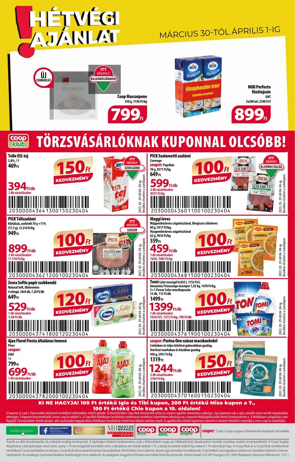 Coop akciós újság Alföld 03.29–04.04 – 12. oldal