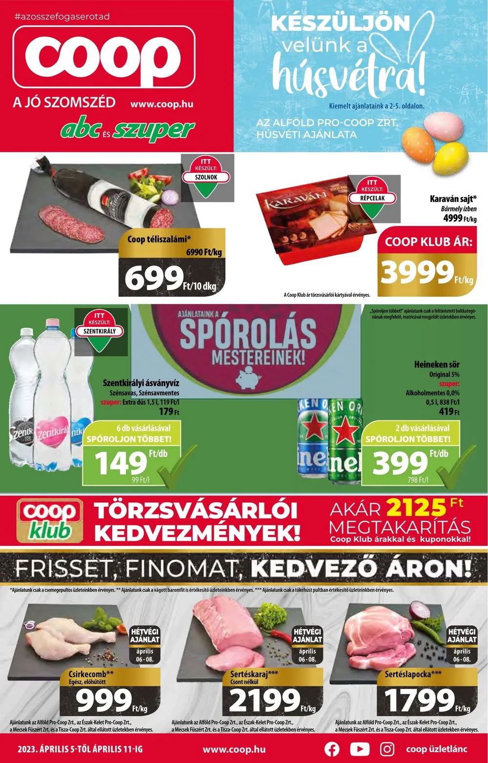 Coop akciós újság Alföld 04.05–04.11