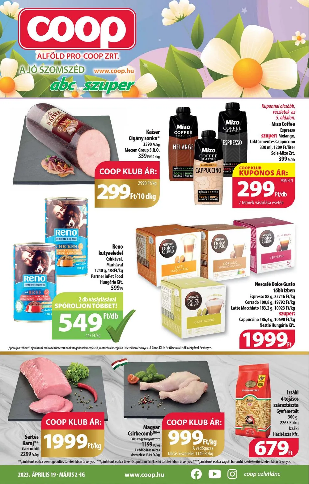 Coop akciós újság Alföld 04.19–05.02
