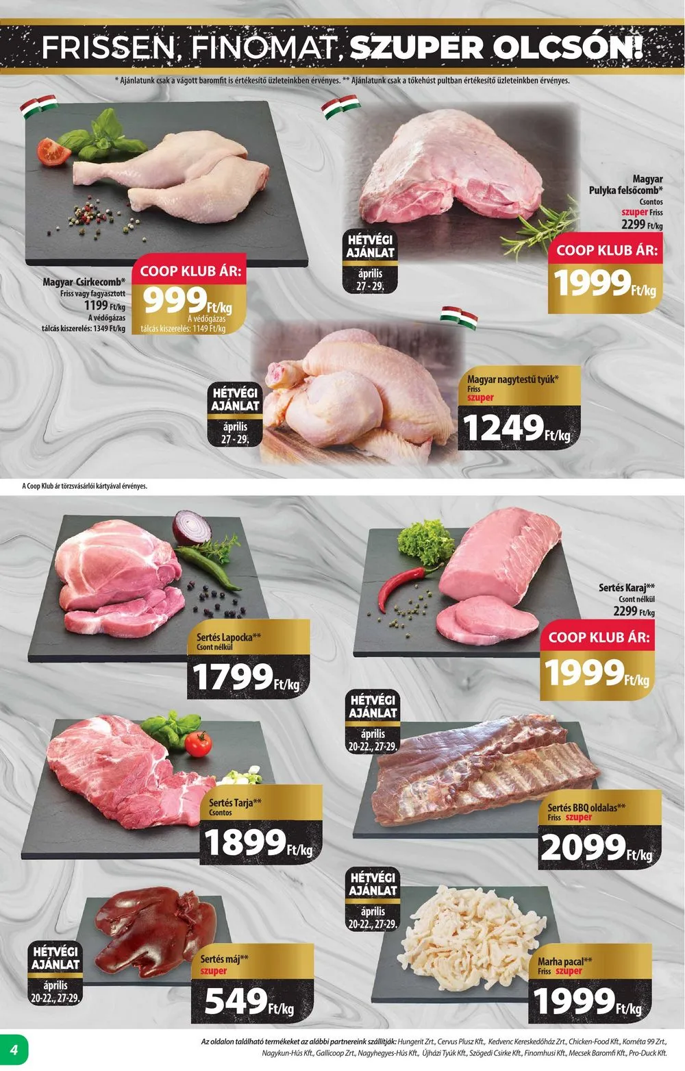 Coop akciós újság Alföld 04.19–05.02 – 4. oldal