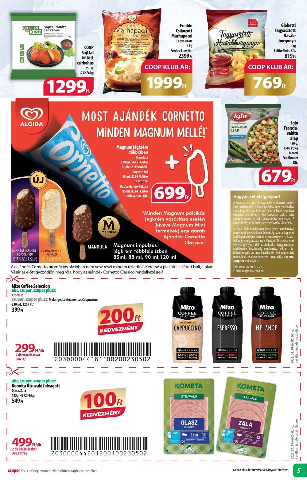 Coop akciós újság Alföld 04.19–05.02 – 5. oldal