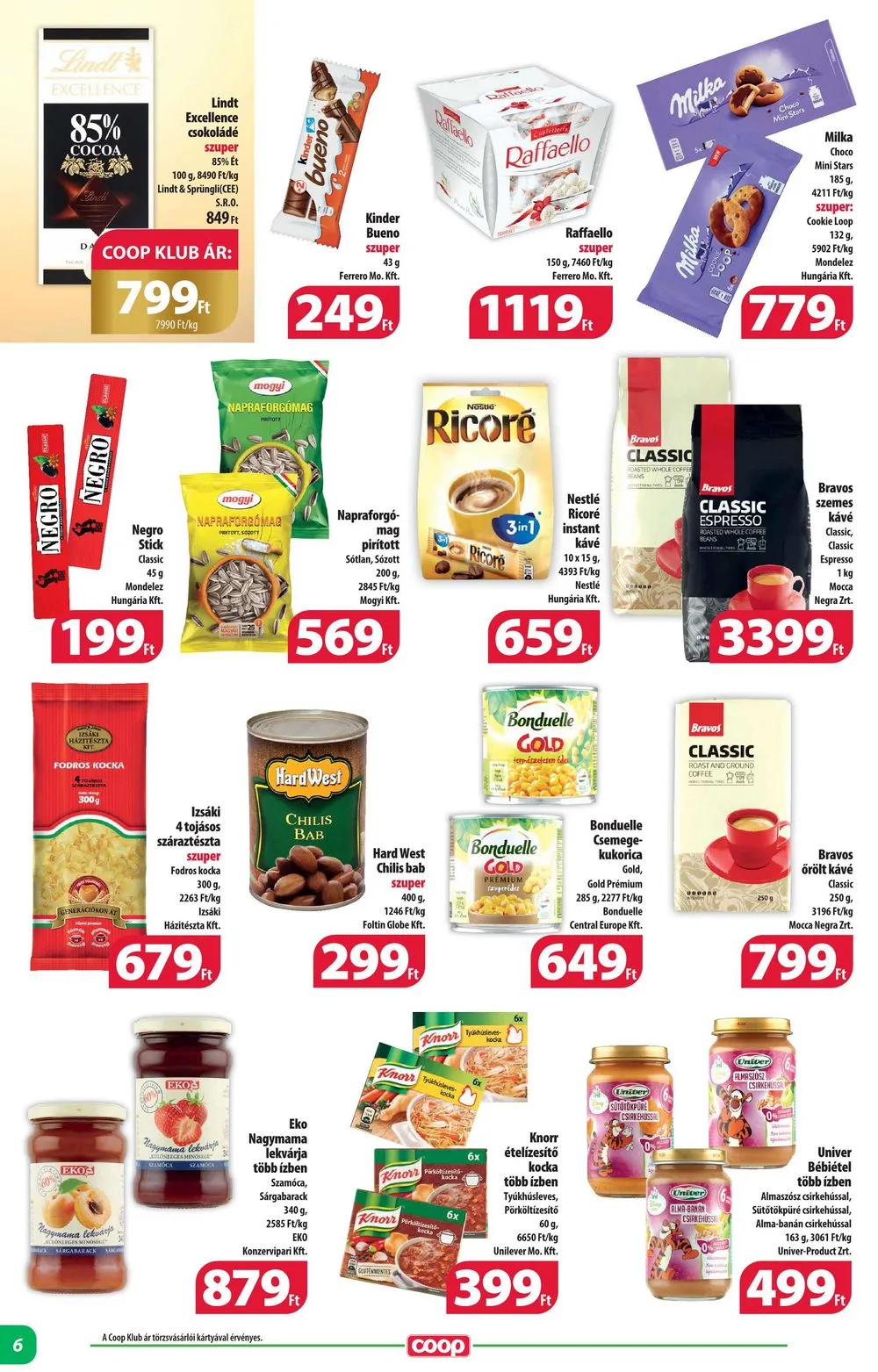 Coop akciós újság Alföld 04.19–05.02 – 6. oldal
