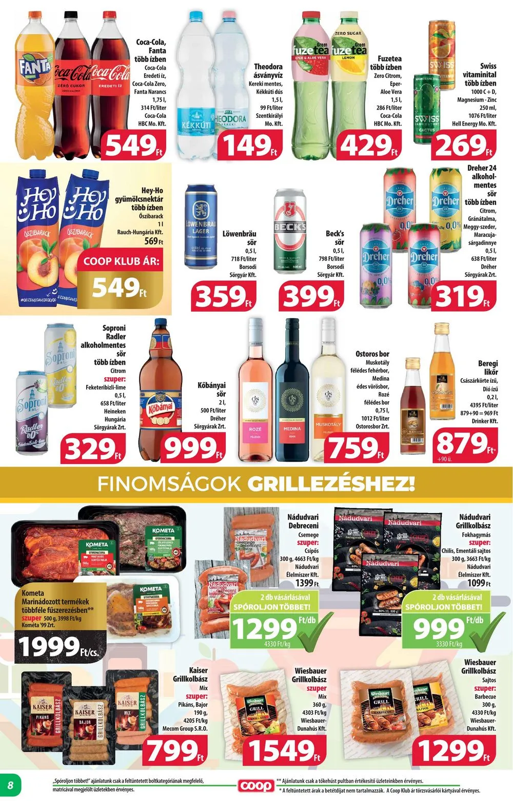 Coop akciós újság Alföld 04.19–05.02 – 8. oldal