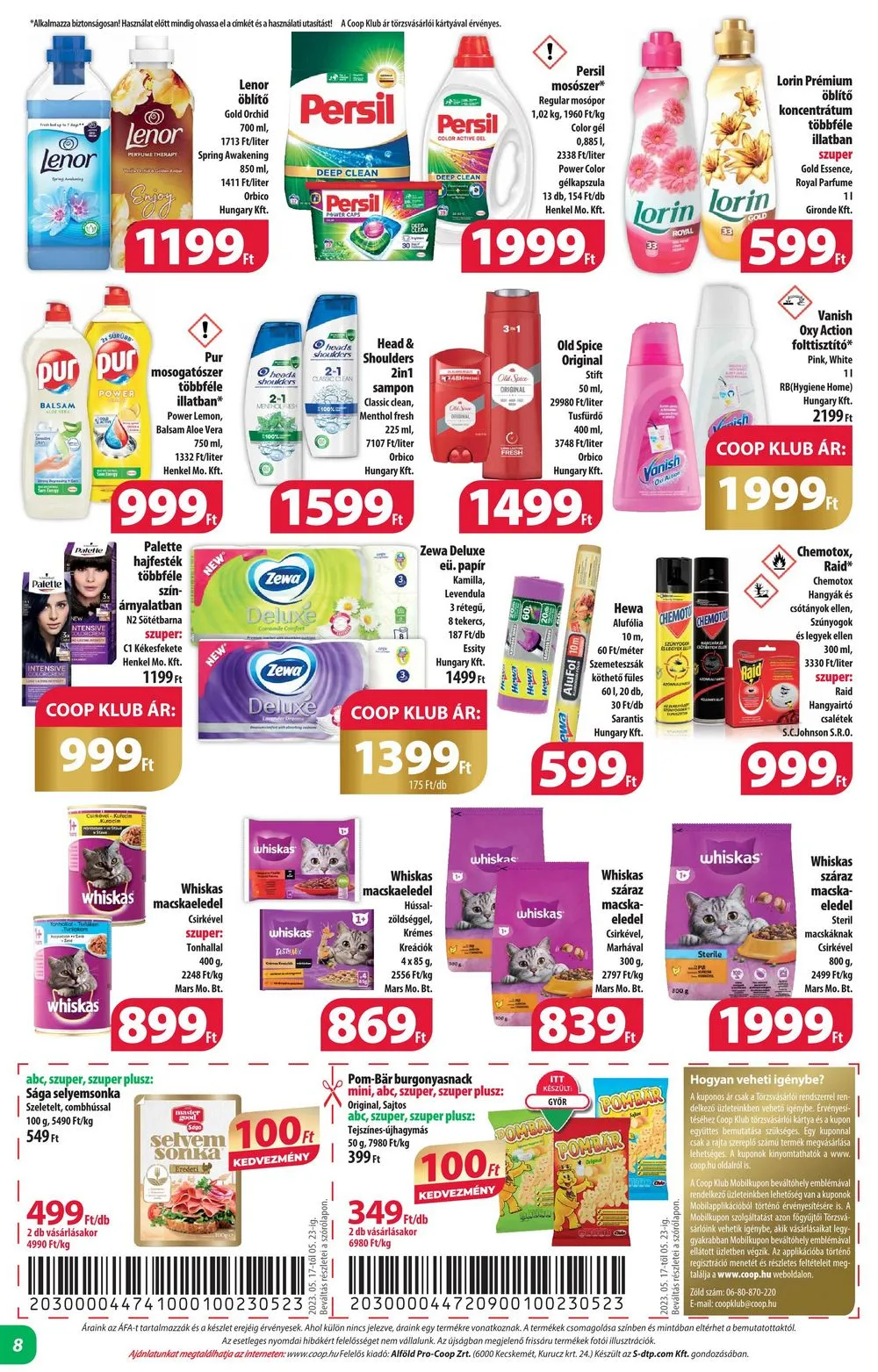 Coop akciós újság Alföld 05.17–05.23 – 8. oldal