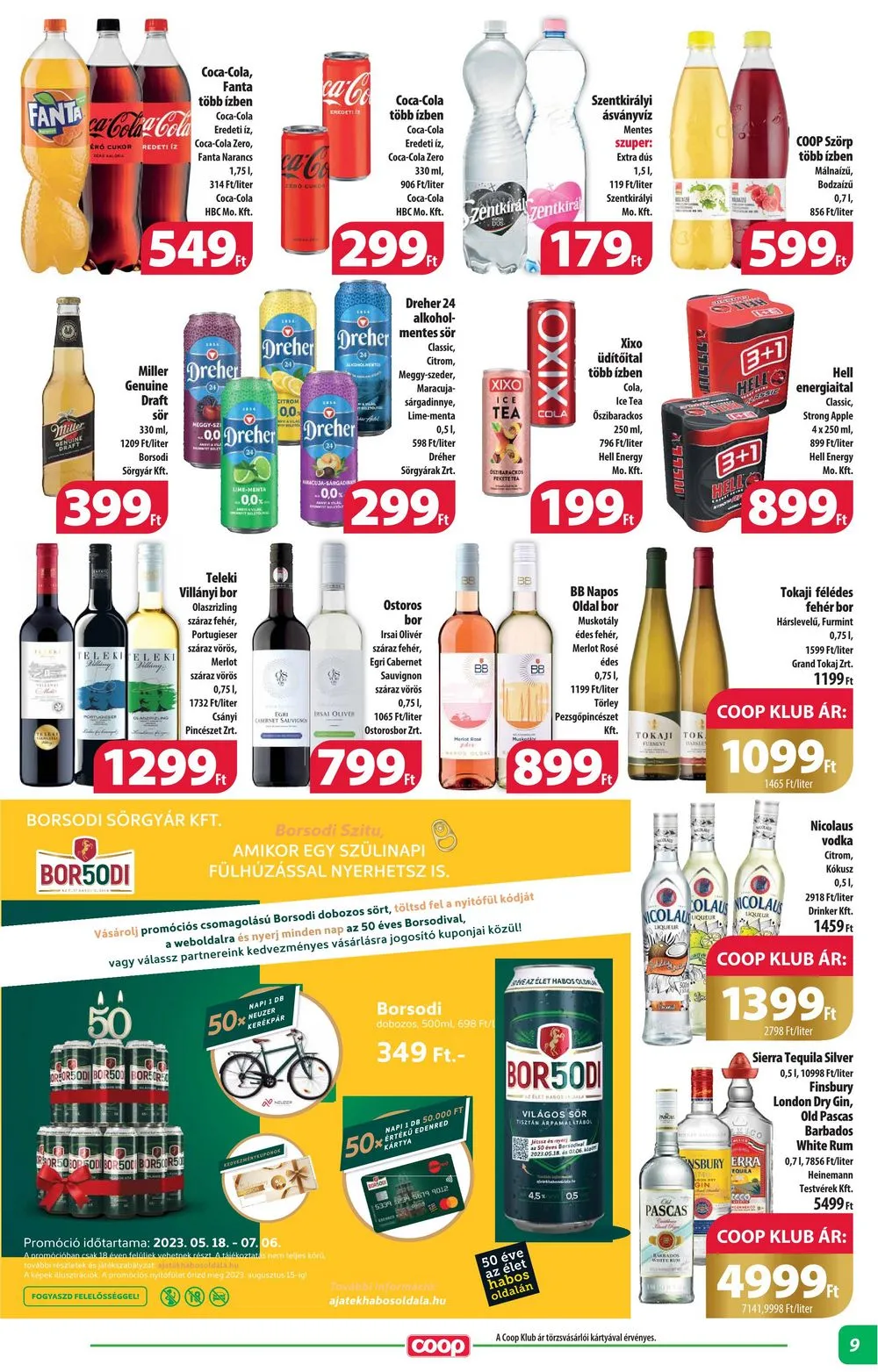Coop akciós újság Alföld 05.24–05.30 – 9. oldal
