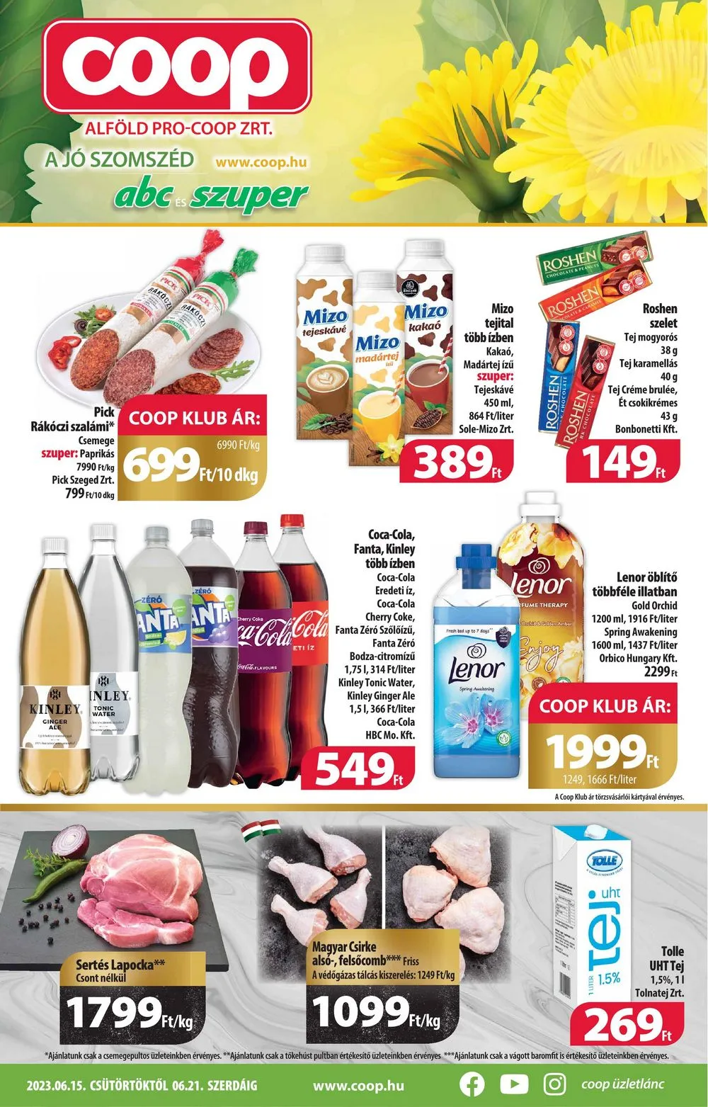 Coop akciós újság Alföld 06.15–06.21