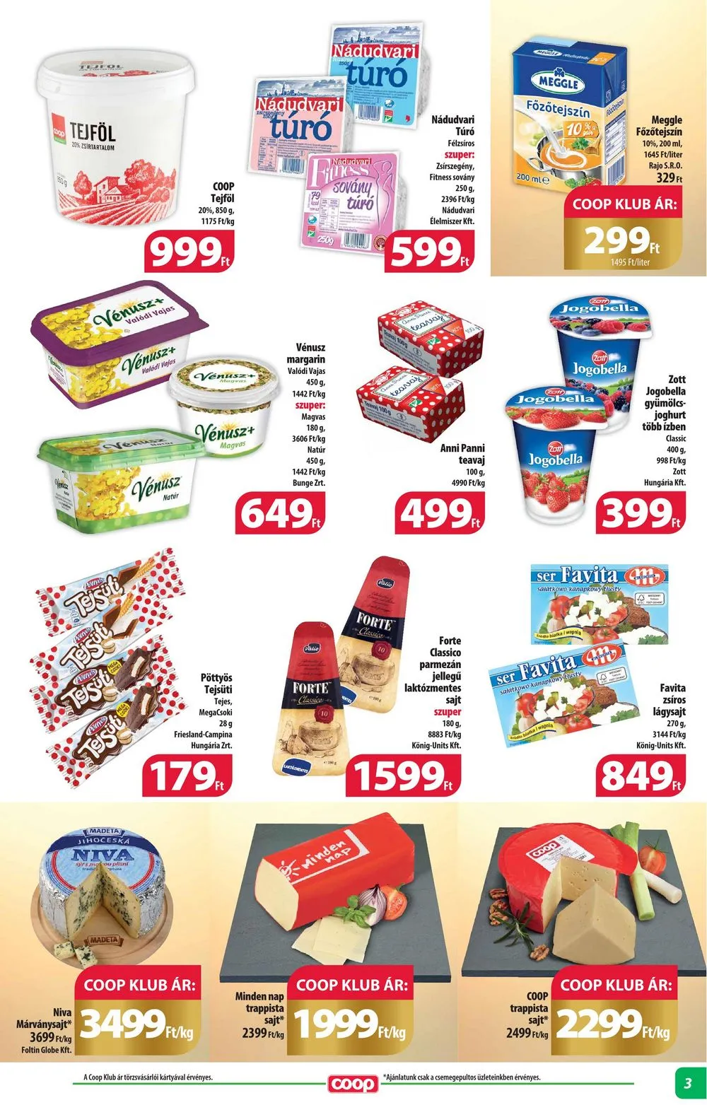 Coop akciós újság Alföld 06.15–06.21 – 3. oldal