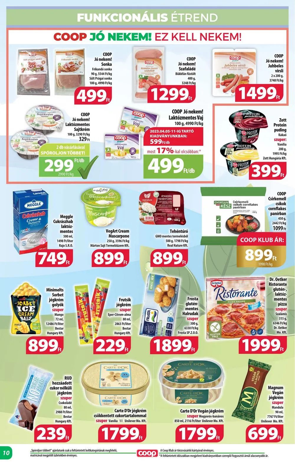 Coop akciós újság Alföld 06.22–06.28 – 10. oldal