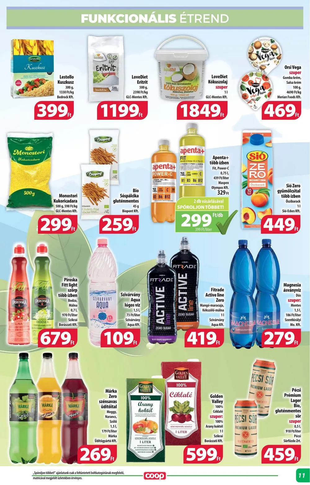 Coop akciós újság Alföld 06.22–06.28 – 11. oldal
