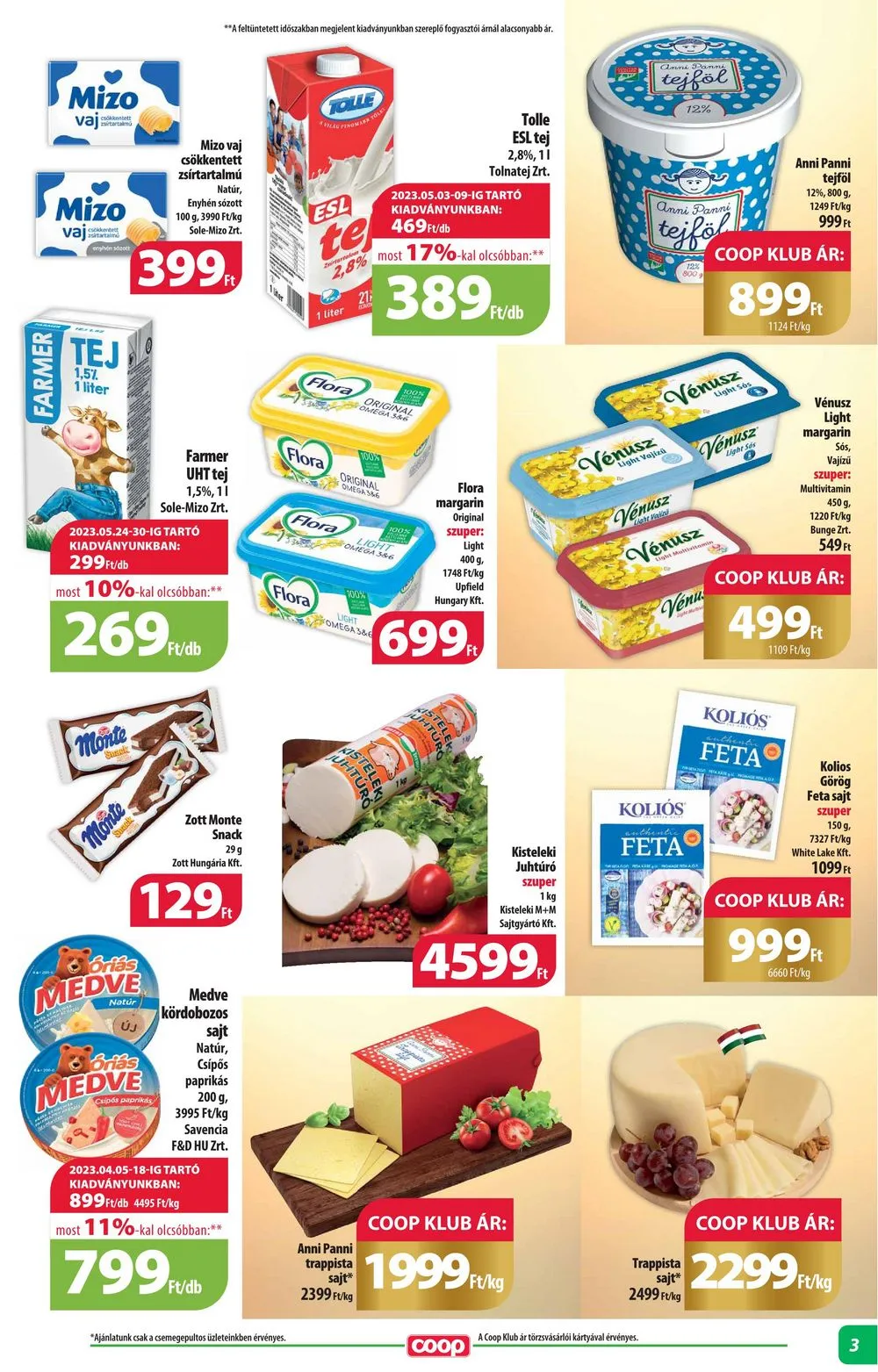 Coop akciós újság Alföld 06.22–06.28 – 3. oldal