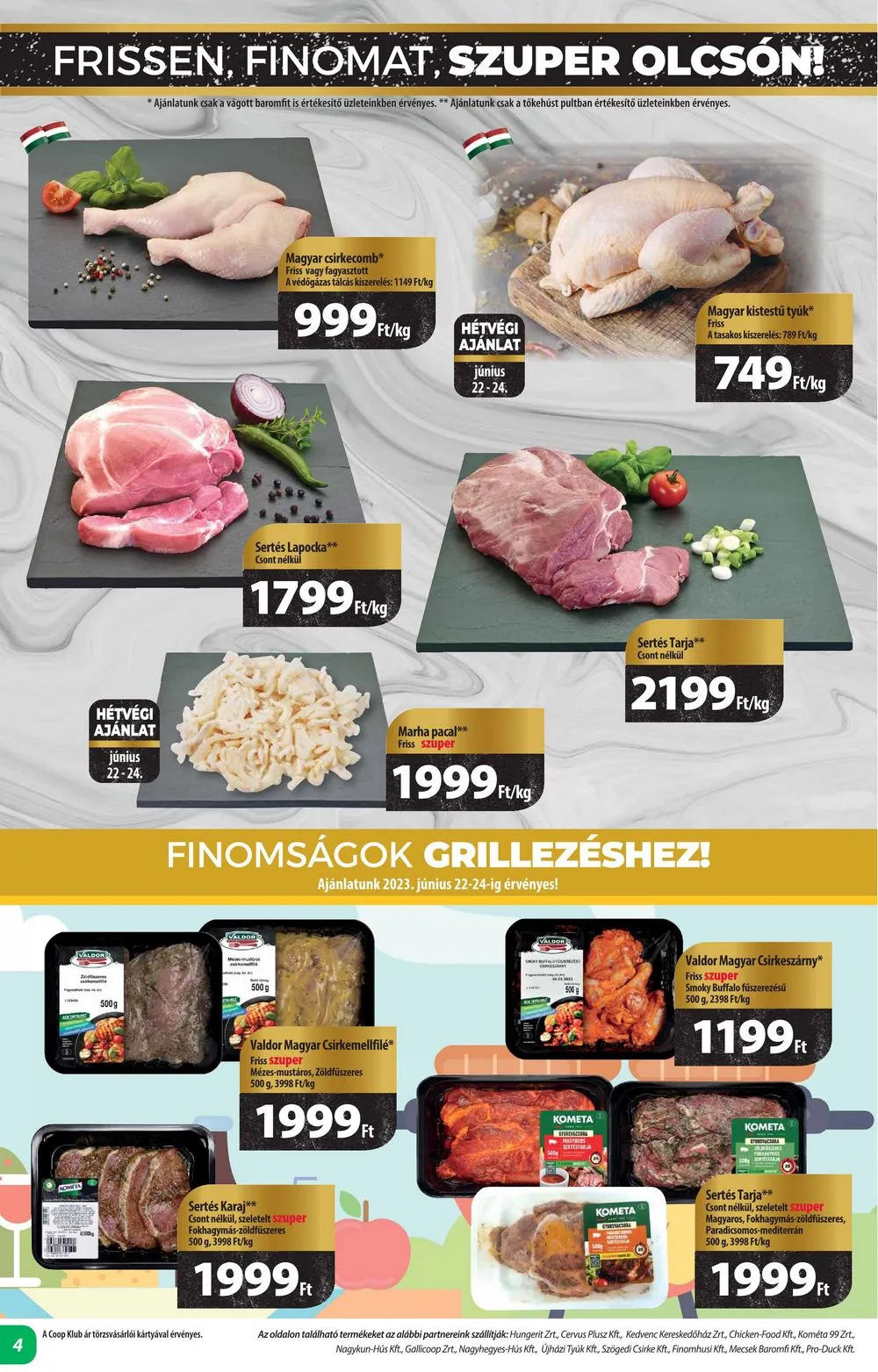 Coop akciós újság Alföld 06.22–06.28 – 4. oldal