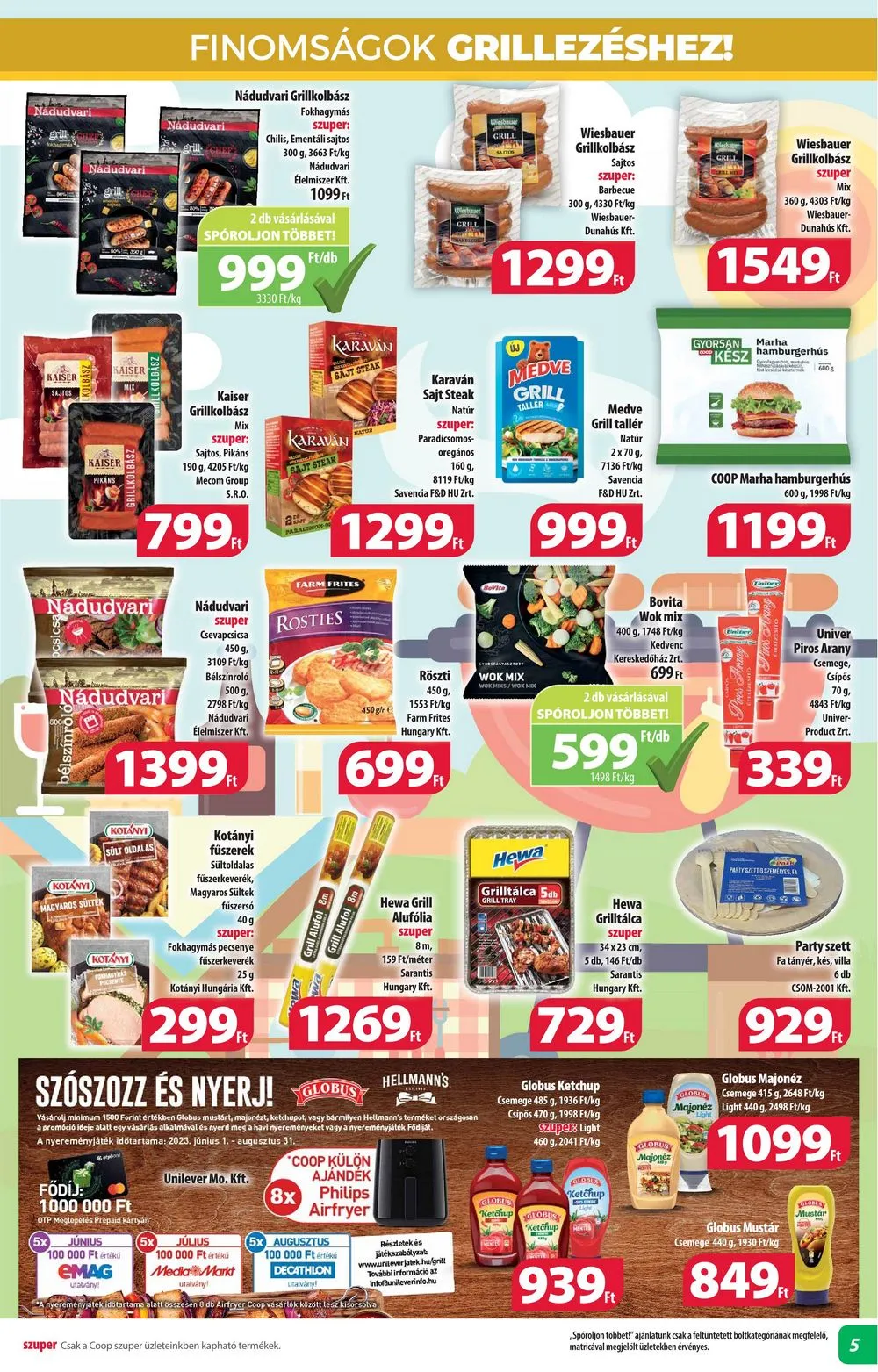 Coop akciós újság Alföld 06.22–06.28 – 5. oldal