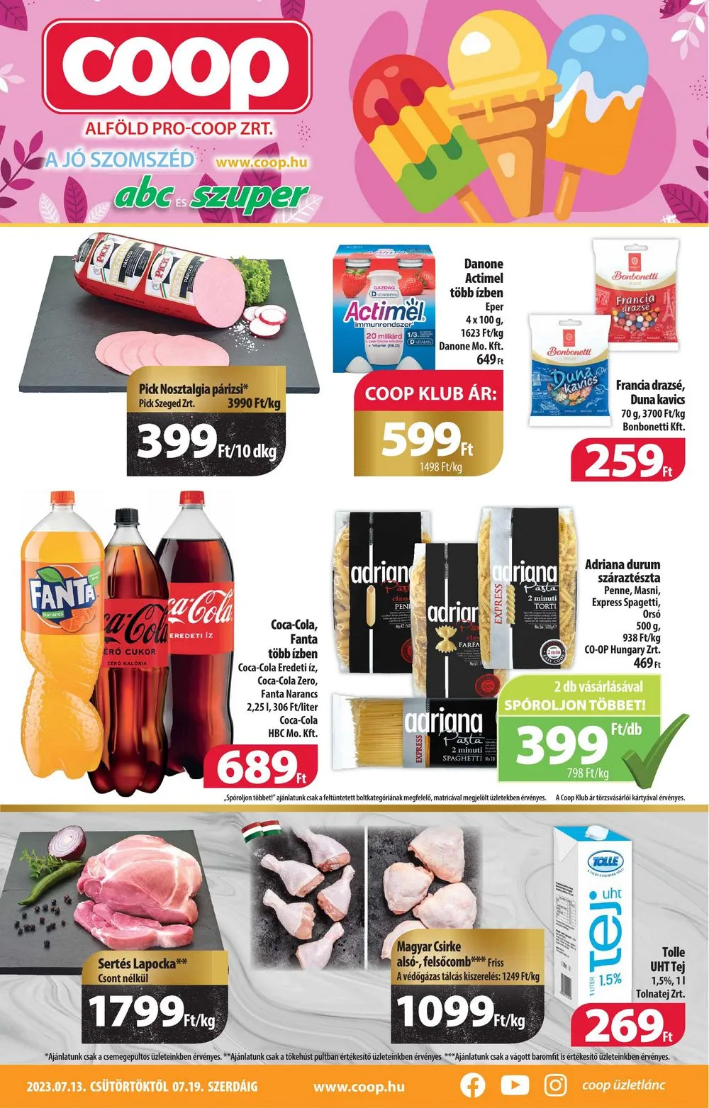 Coop akciós újság Alföld 07.13–07.19