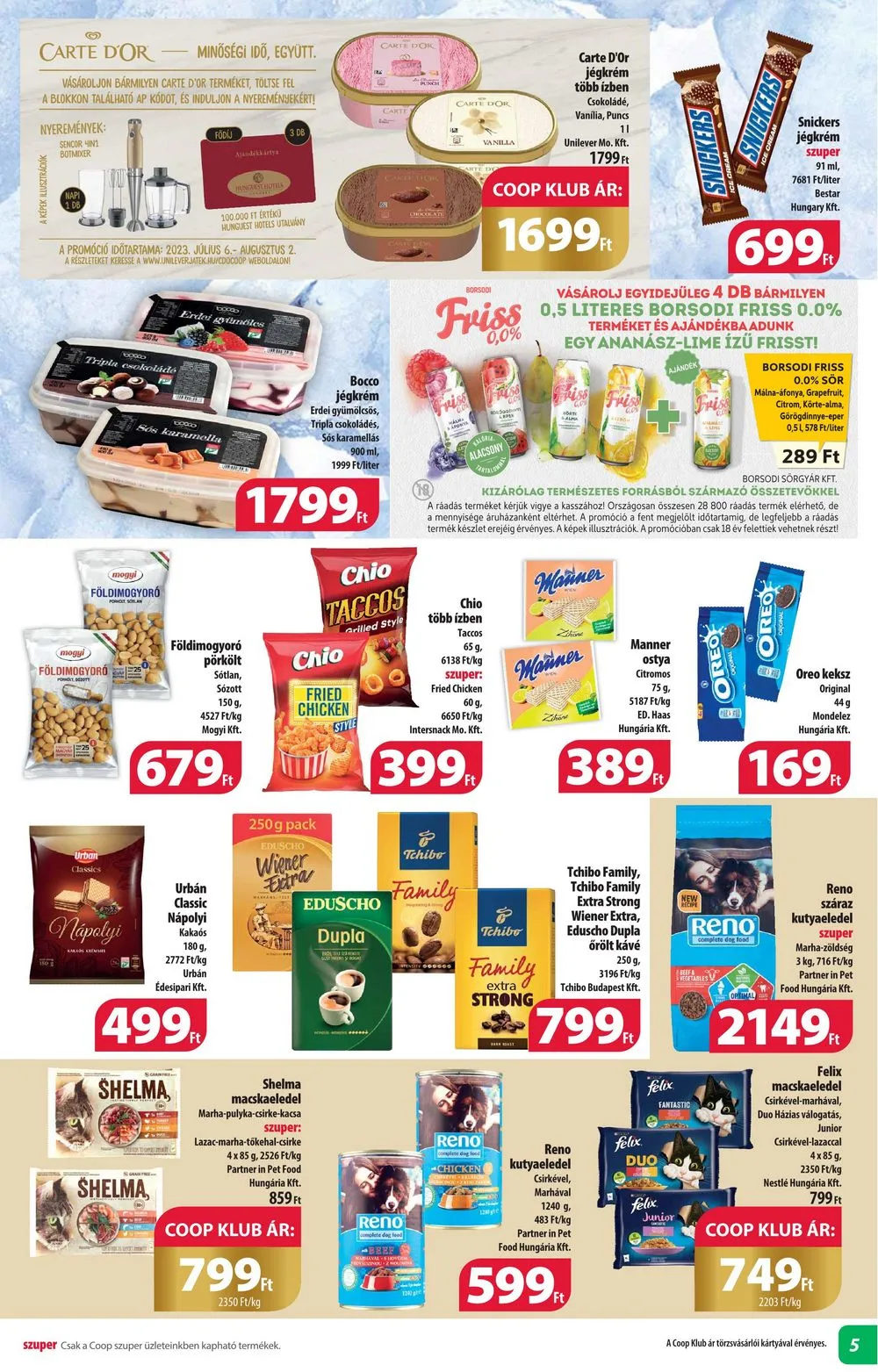 Coop akciós újság Alföld 07.13–07.19 – 5. oldal