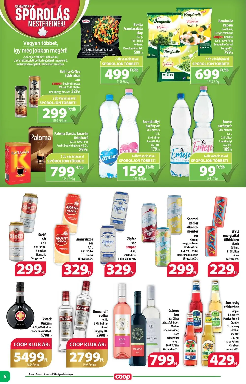 Coop akciós újság Alföld 07.13–07.19 – 6. oldal