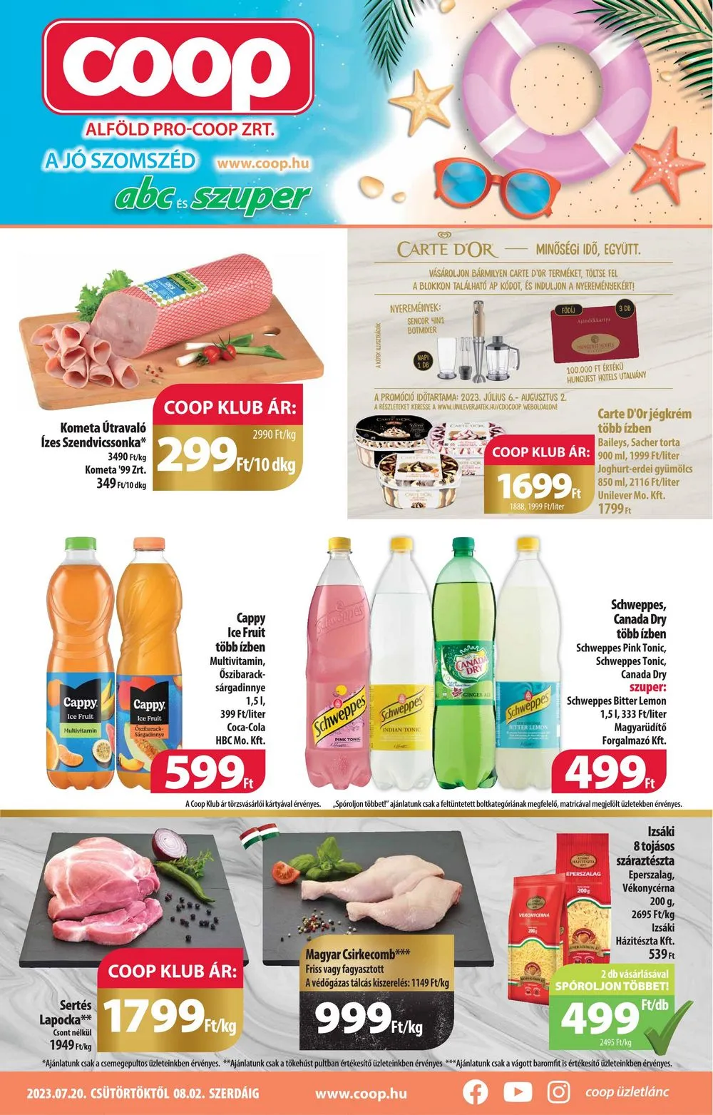 Coop akciós újság Alföld 07.20–08.02