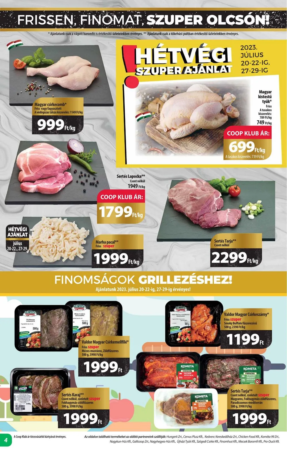 Coop akciós újság Alföld 07.20–08.02 – 4. oldal