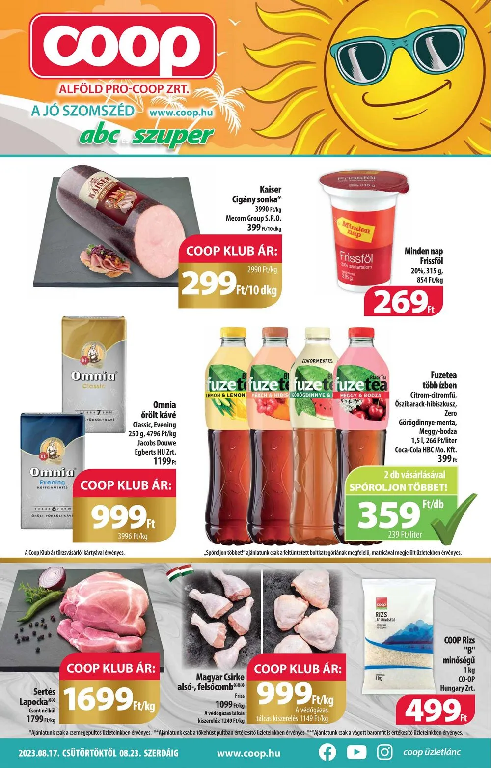 Coop akciós újság Alföld 08.17–08.23