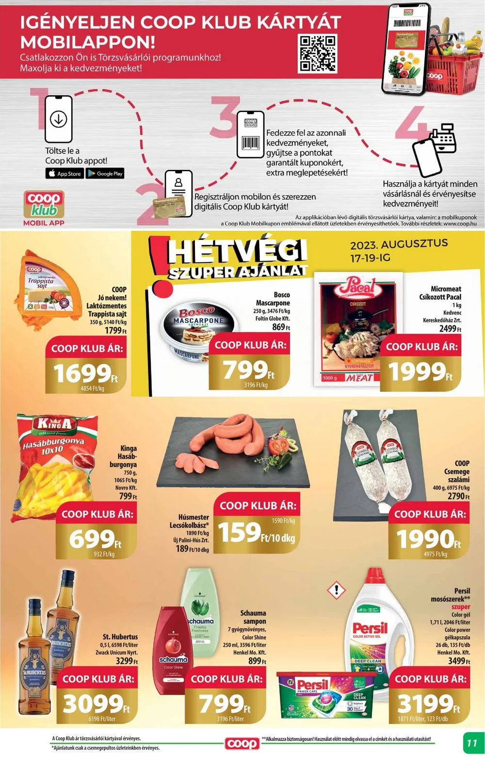 Coop akciós újság Alföld 08.17–08.23 – 11. oldal