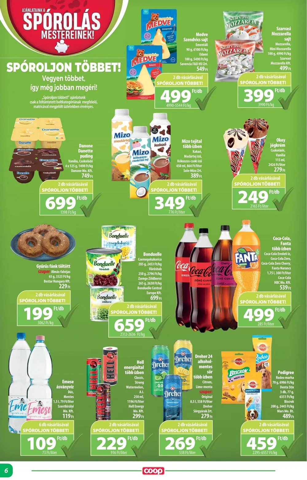 Coop akciós újság Alföld 08.17–08.23 – 6. oldal