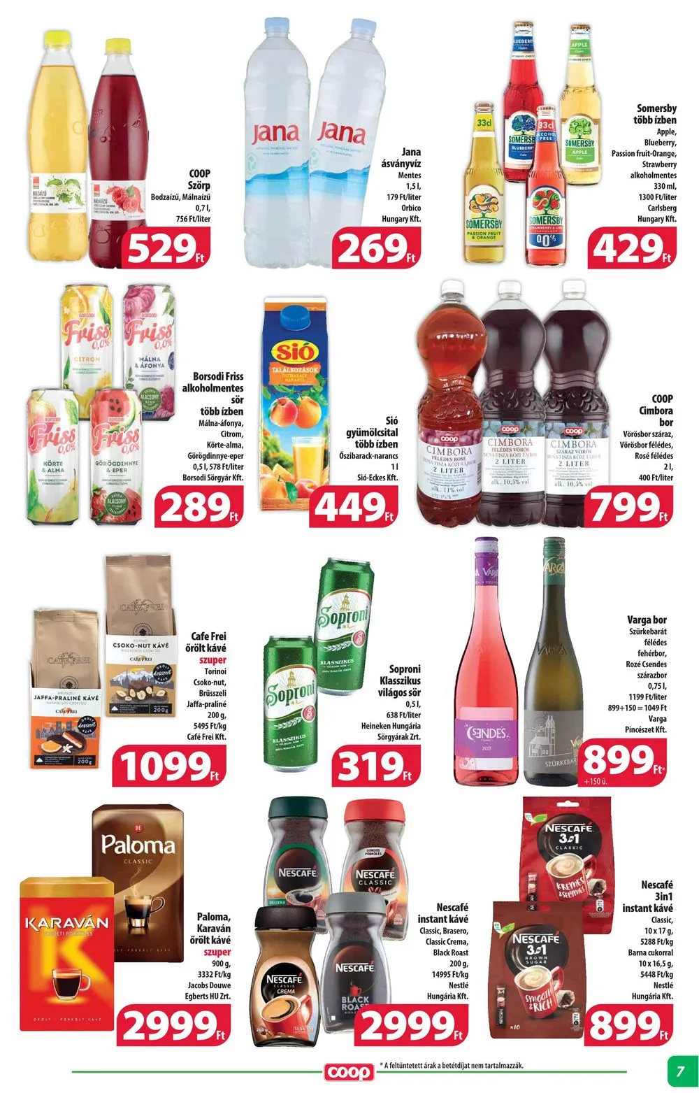 Coop akciós újság Alföld 08.17–08.23 – 7. oldal