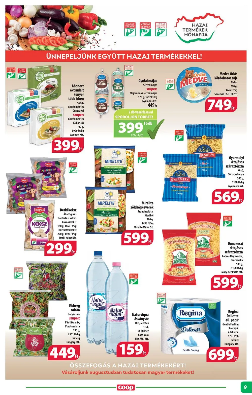 Coop akciós újság Alföld 08.17–08.23 – 9. oldal