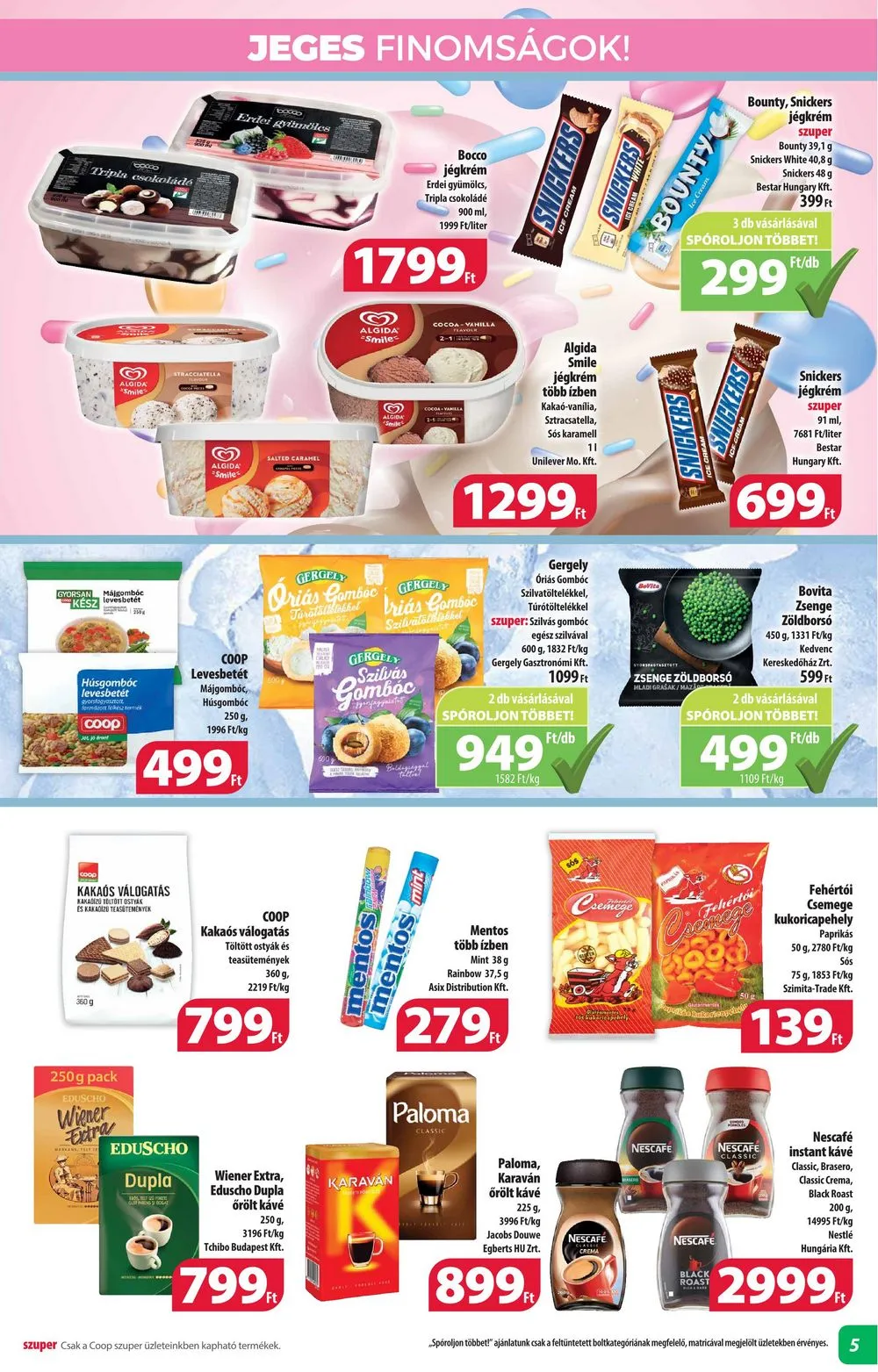 Coop akciós újság Alföld 08.24–08.30 – 5. oldal