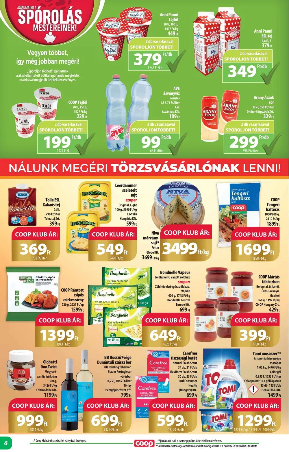 Coop akciós újság Alföld 08.24–08.30 – 6. oldal