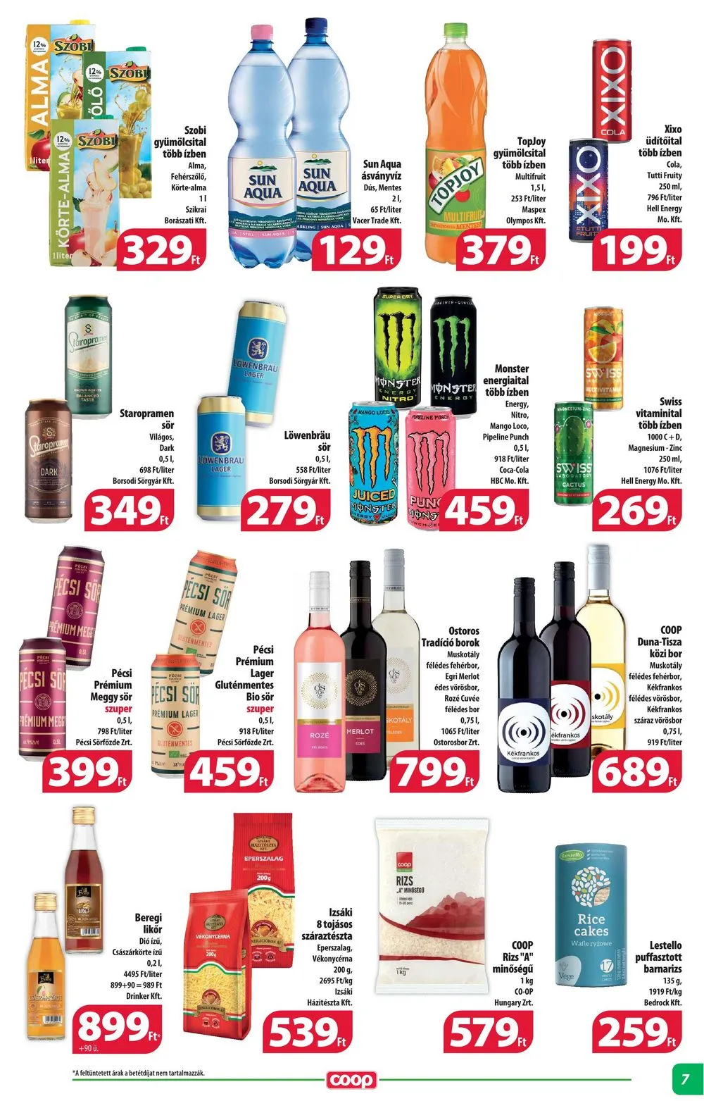 Coop akciós újság Alföld 08.24–08.30 – 7. oldal