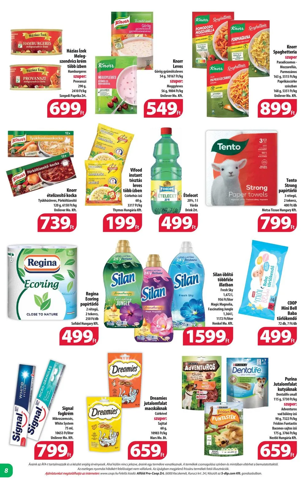 Coop akciós újság Alföld 08.24–08.30 – 8. oldal