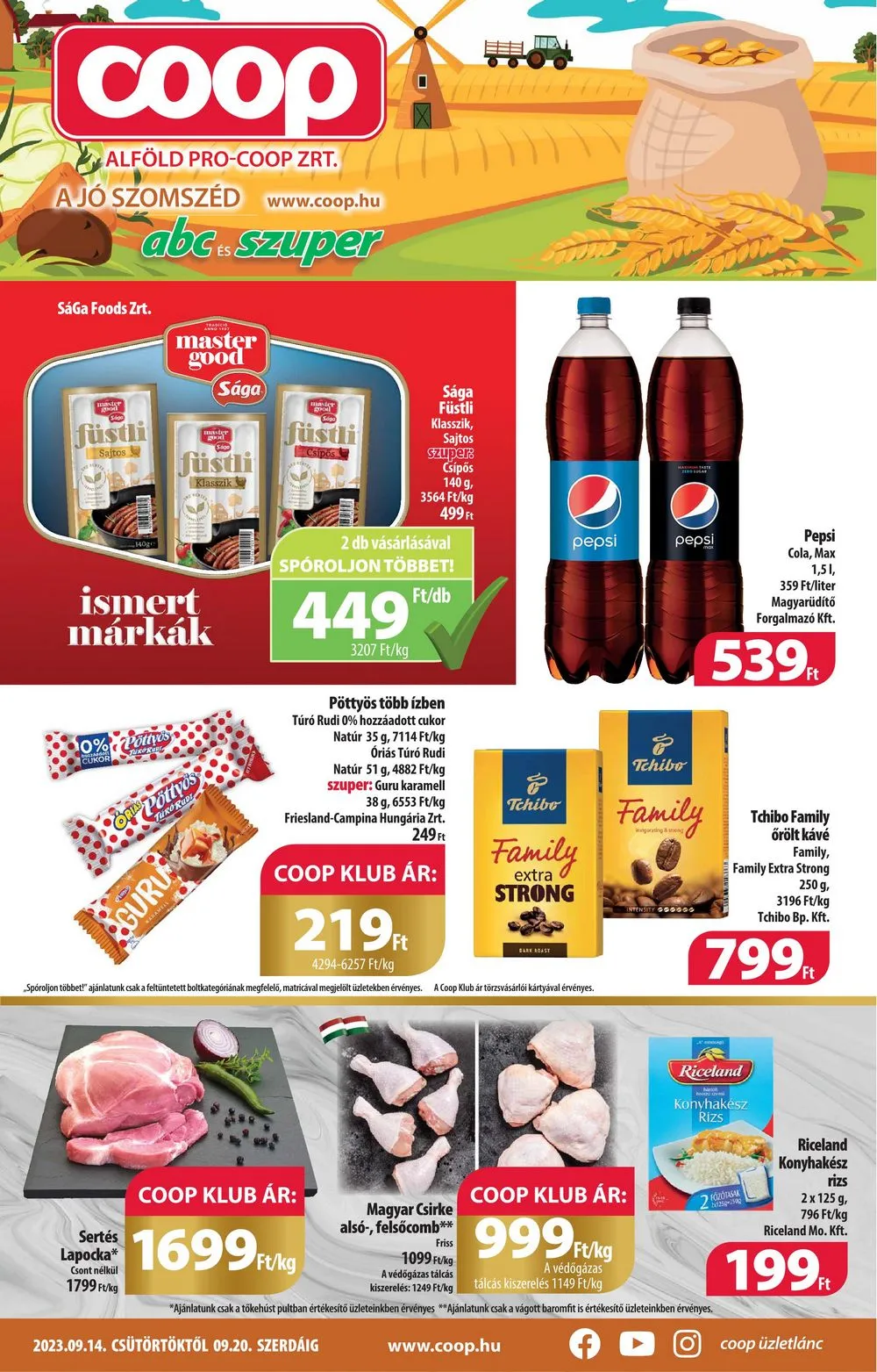 Coop akciós újság Alföld 09.14–09.20