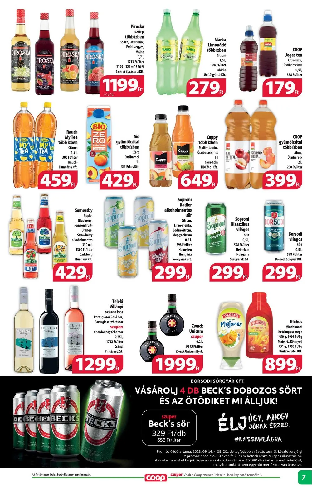 Coop akciós újság Alföld 09.14–09.20 – 7. oldal