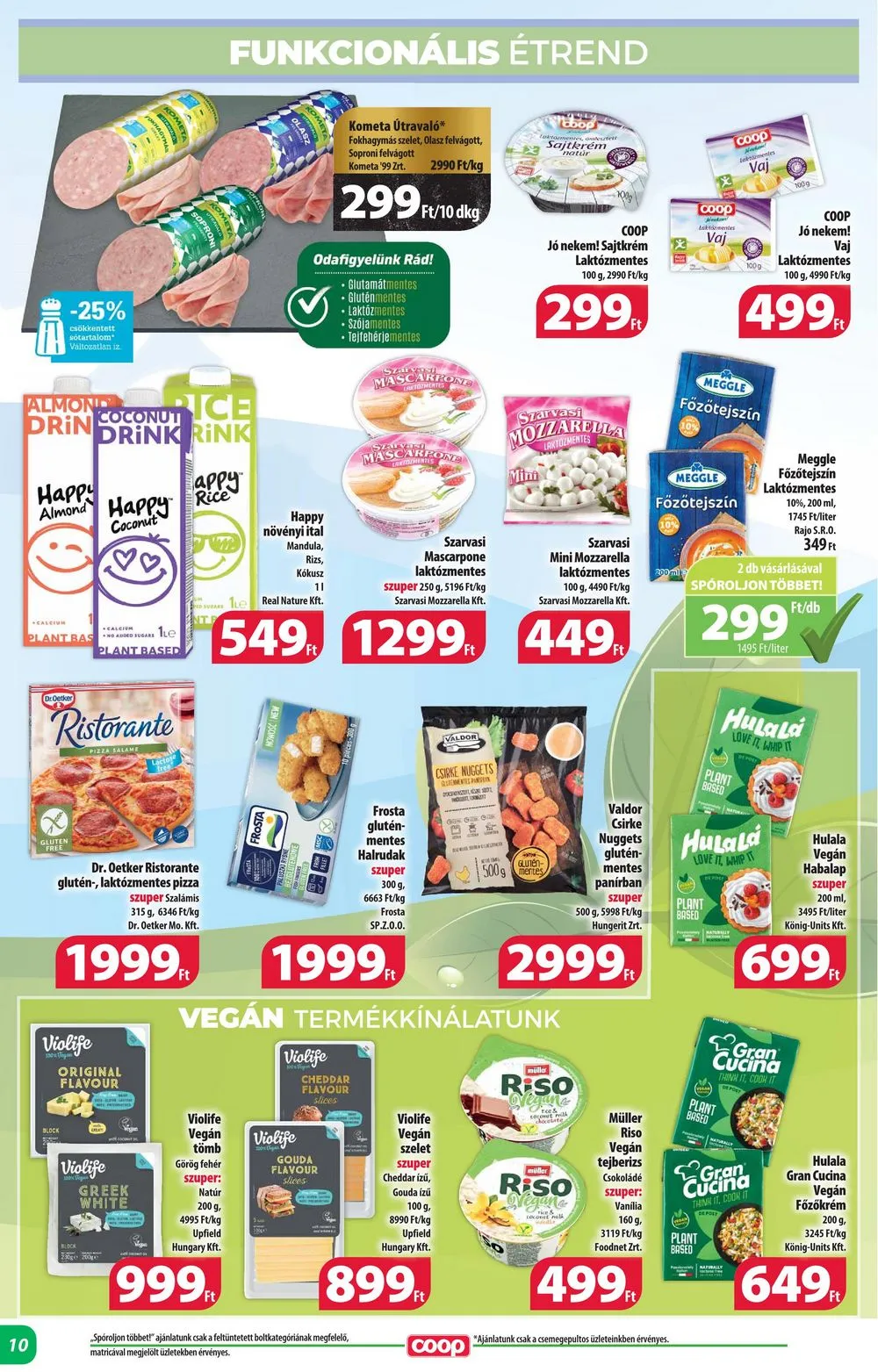 Coop akciós újság Alföld 09.21–10.04 – 10. oldal