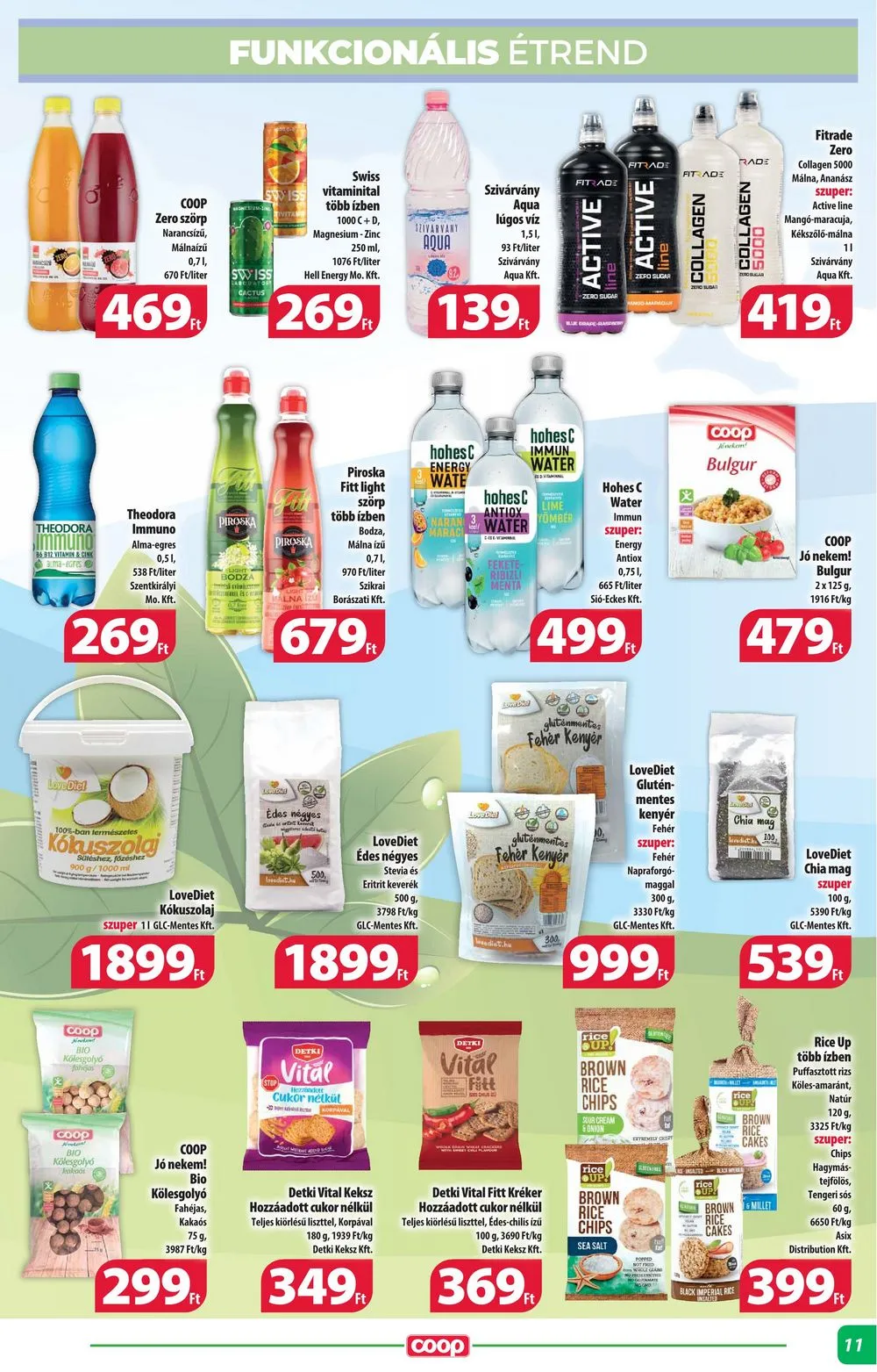Coop akciós újság Alföld 09.21–10.04 – 11. oldal