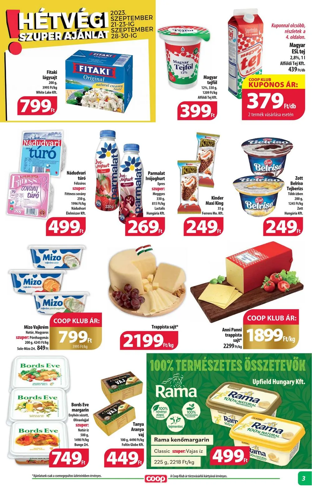 Coop akciós újság Alföld 09.21–10.04 – 3. oldal