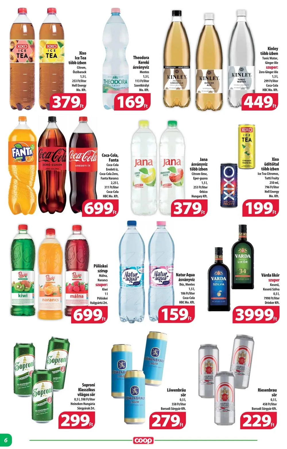 Coop akciós újság Alföld 09.21–10.04 – 6. oldal