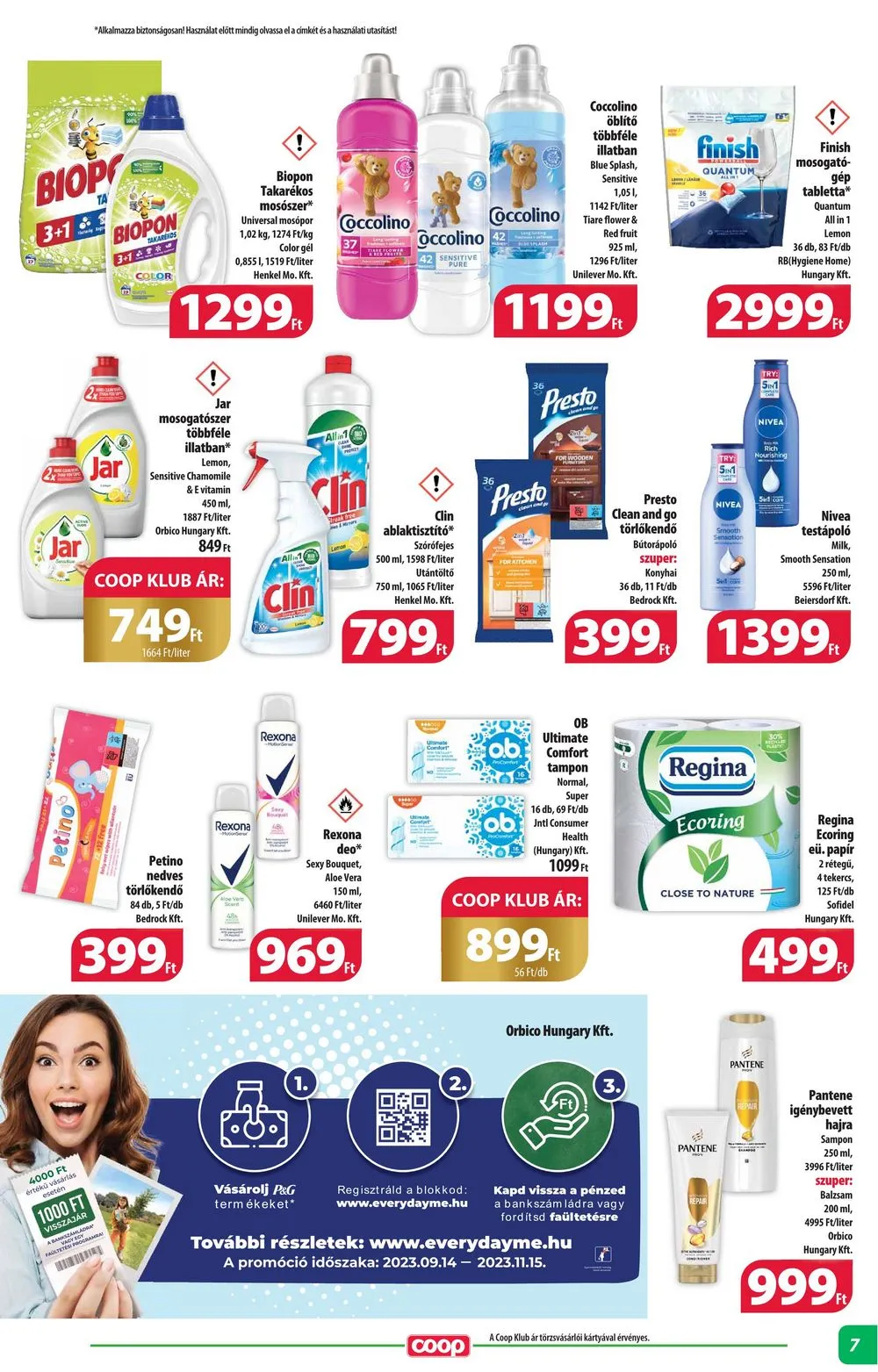 Coop akciós újság Alföld 09.21–10.04 – 7. oldal