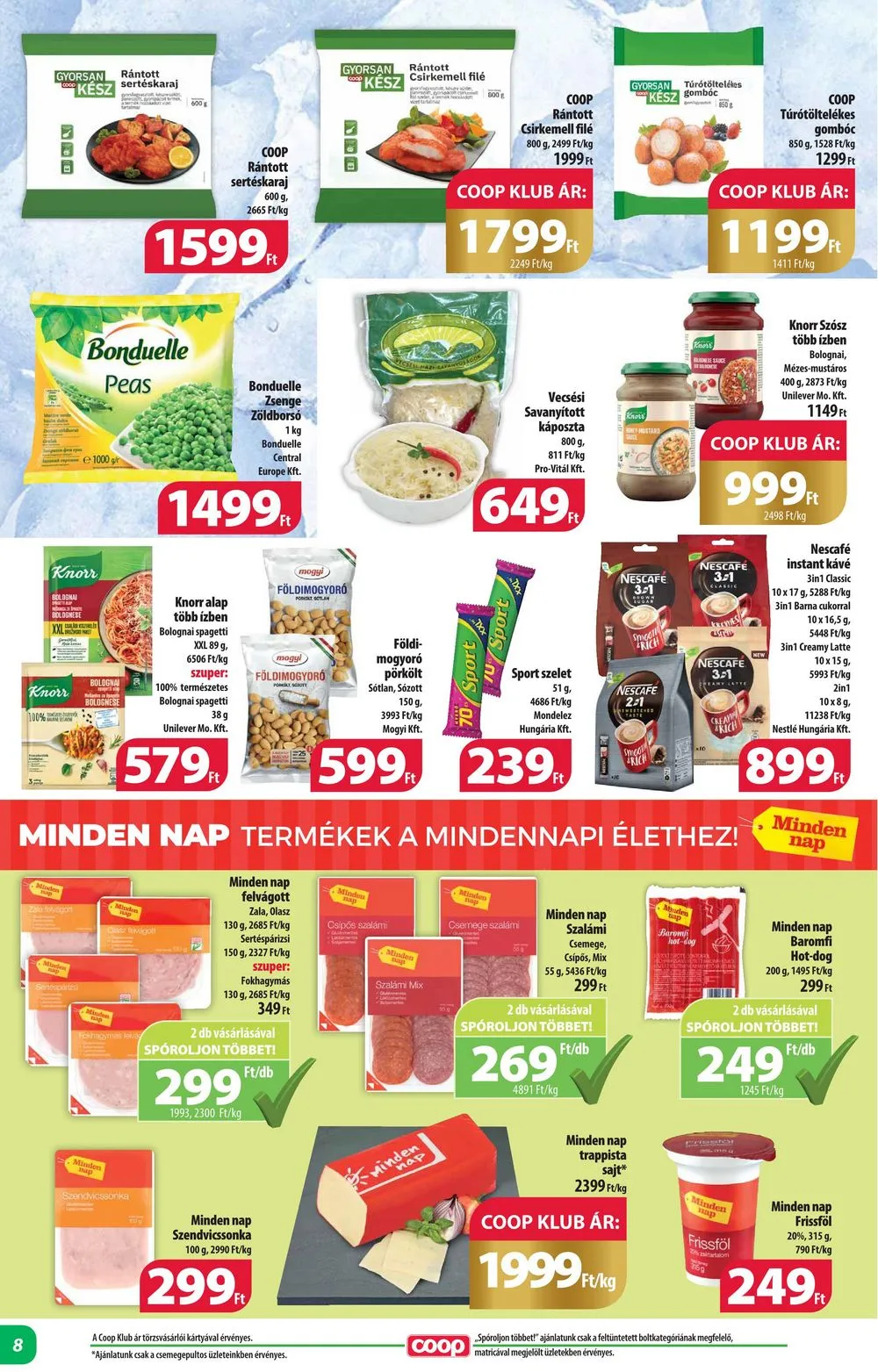 Coop akciós újság Alföld 09.21–10.04 – 8. oldal