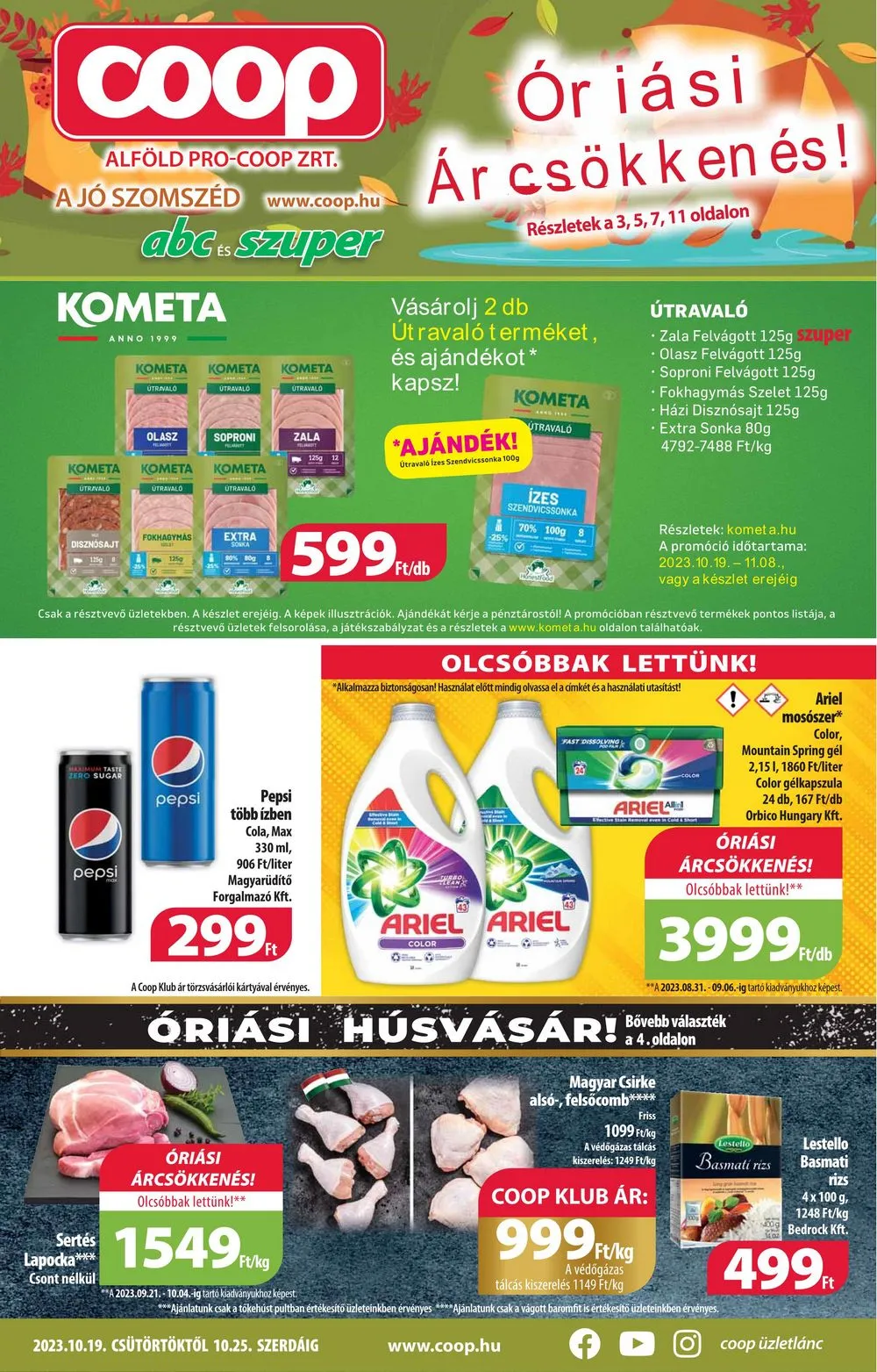Coop akciós újság Alföld 10.19–10.25