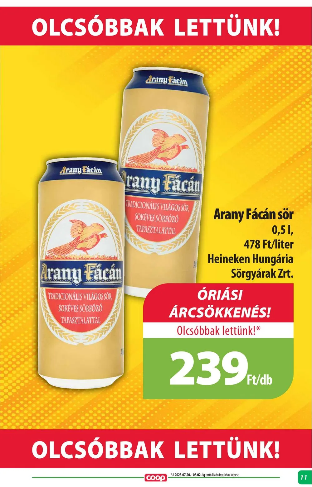Coop akciós újság Alföld 10.19–10.25 – 11. oldal