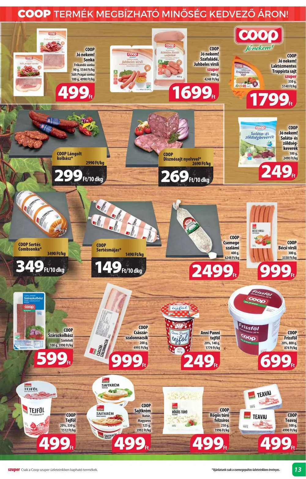 Coop akciós újság Alföld 10.19–10.25 – 13. oldal