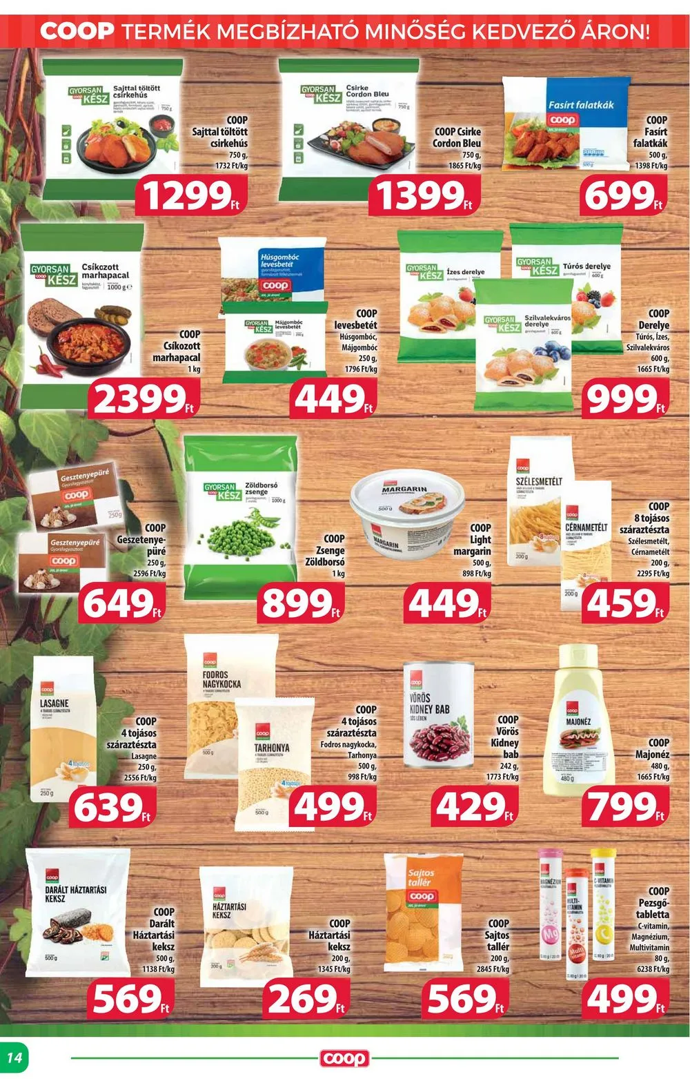 Coop akciós újság Alföld 10.19–10.25 – 14. oldal