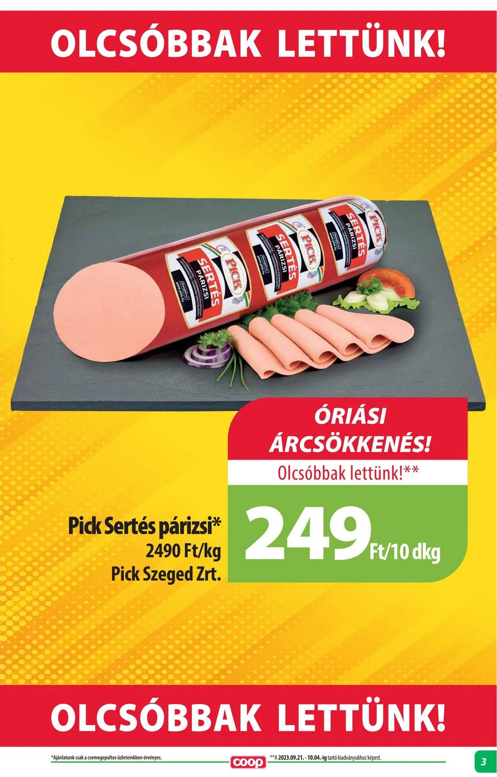 Coop akciós újság Alföld 10.19–10.25 – 3. oldal
