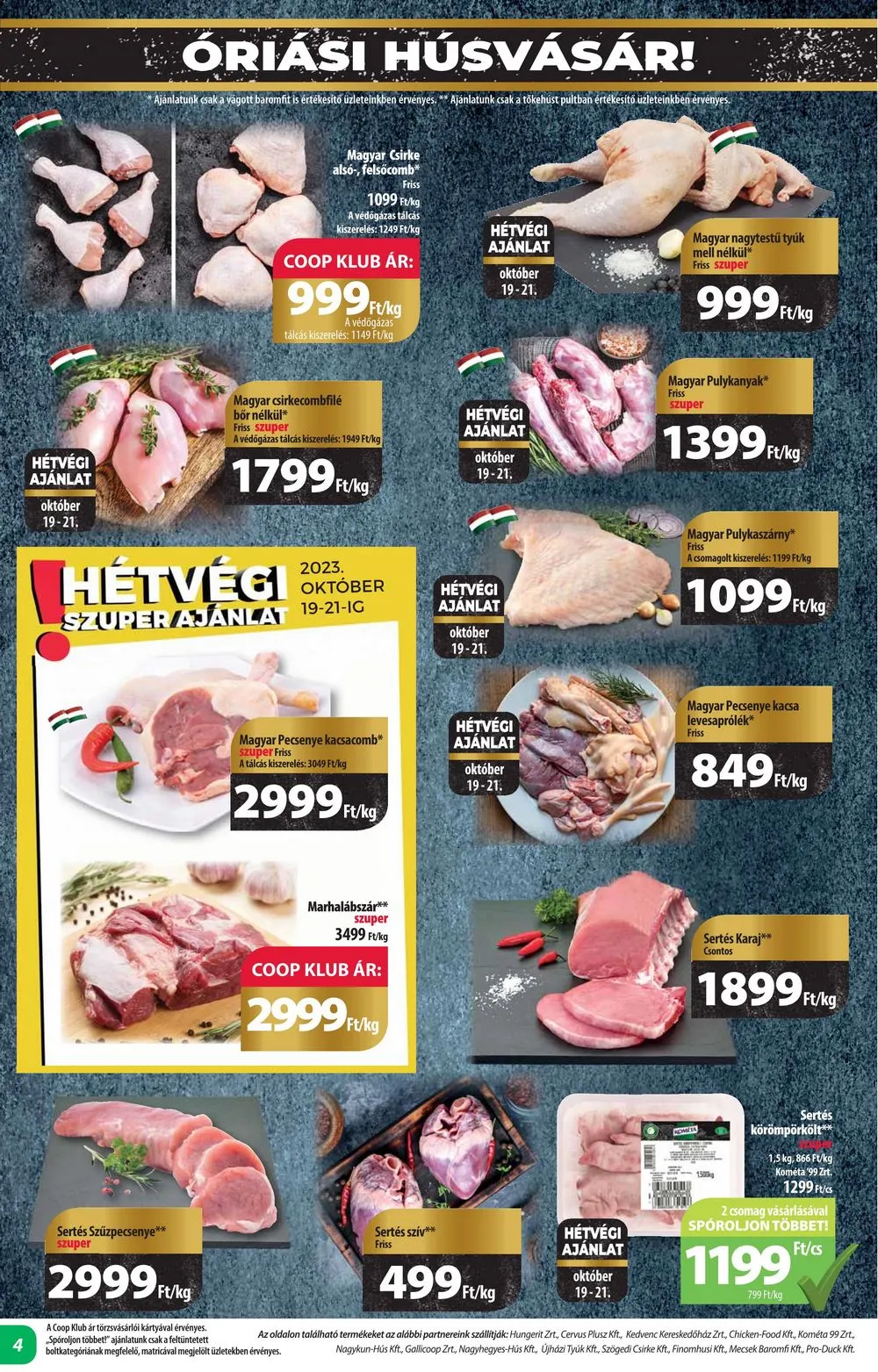 Coop akciós újság Alföld 10.19–10.25 – 4. oldal
