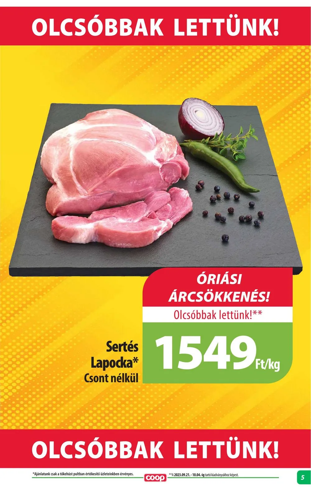 Coop akciós újság Alföld 10.19–10.25 – 5. oldal