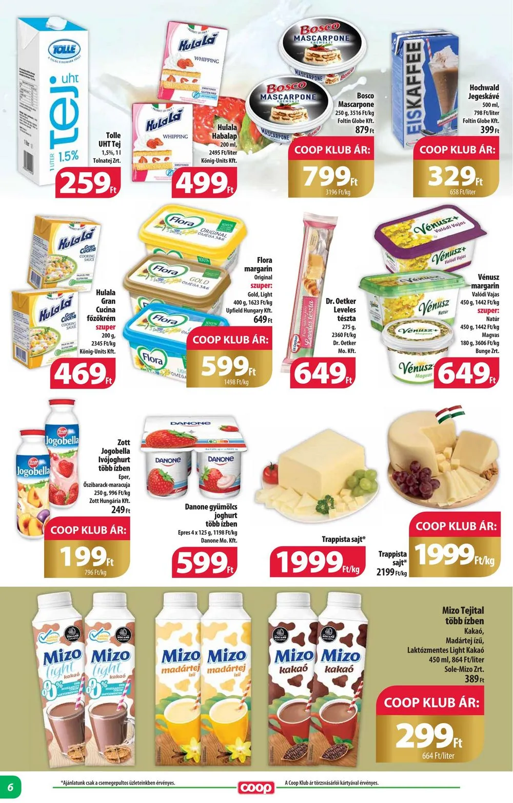 Coop akciós újság Alföld 10.19–10.25 – 6. oldal
