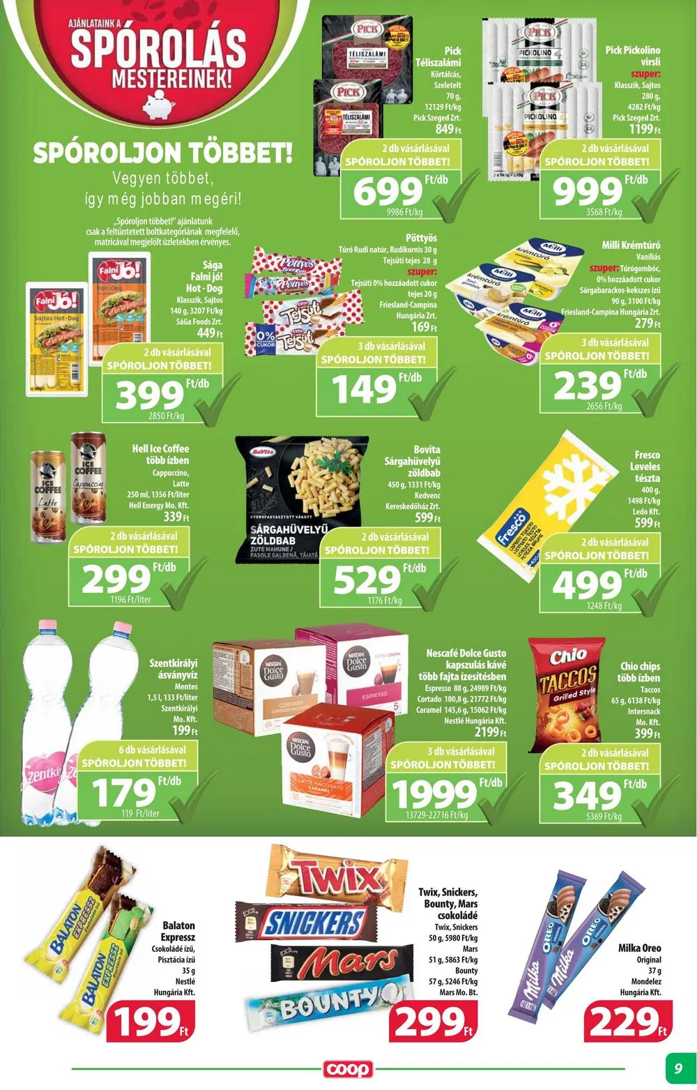 Coop akciós újság Alföld 10.19–10.25 – 9. oldal