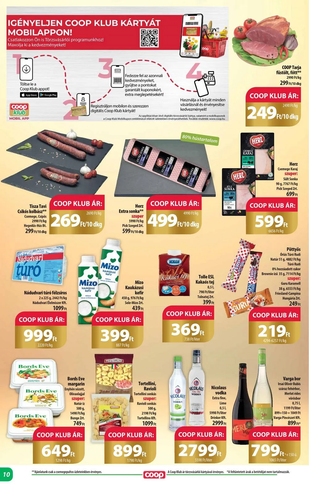 Coop akciós újság Alföld 10.26–10.31 – 10. oldal