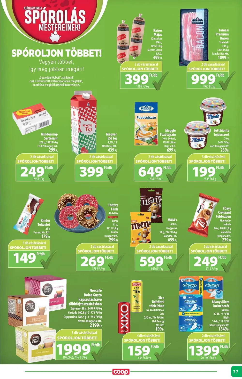 Coop akciós újság Alföld 10.26–10.31 – 11. oldal